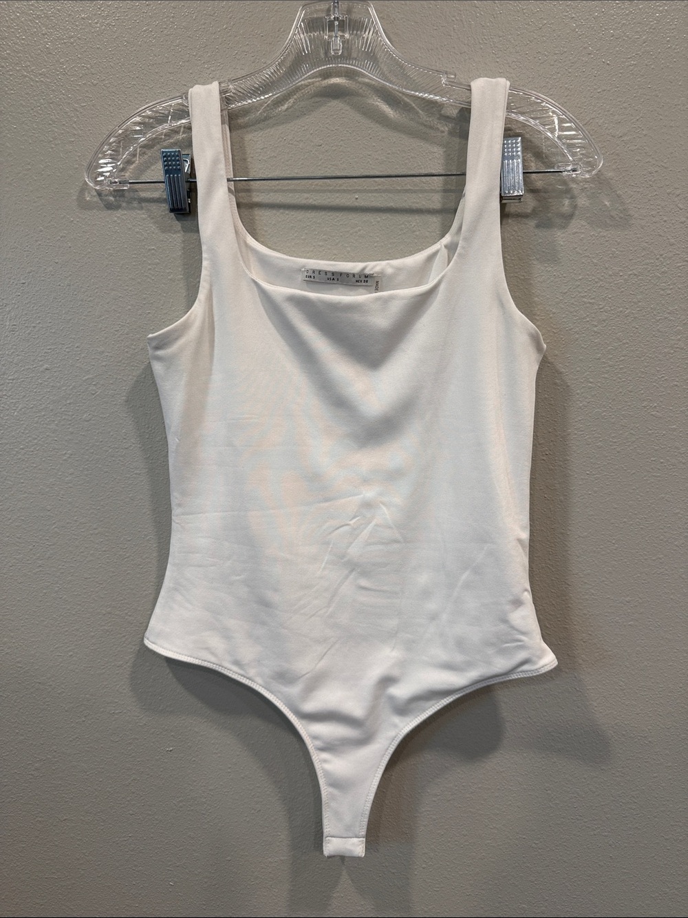 Dress Forum White Tank Bodysuit One-Piece